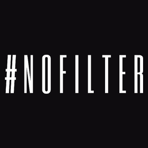 #nofilter - Męska Bluza z kapturem Czarna