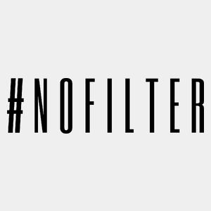 #nofilter - Męska Koszulka Biała