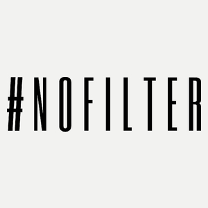 #nofilter - Damska Koszulka Biała