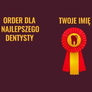 order dla najlepszego dentysty - Męska Koszulka Burgundowa