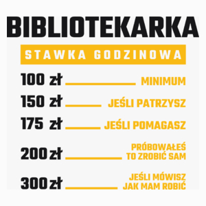 stawka godzinowa bibliotekarka - Poduszka Biała