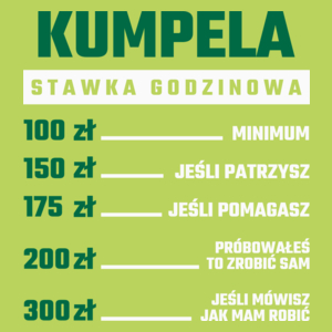 stawka godzinowa kumpela - Damska Koszulka Jasno Zielona