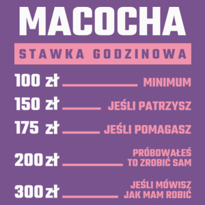 stawka godzinowa macocha - Damska Koszulka Fioletowa