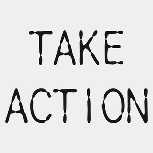 take action - Męska Koszulka Biała